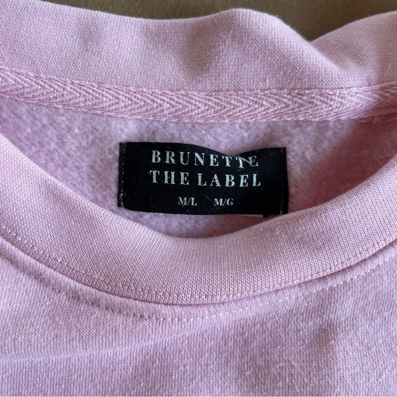 Brunette The Label Pink Blonde Crew Neck Sweatshirt - Picture 4 of 10